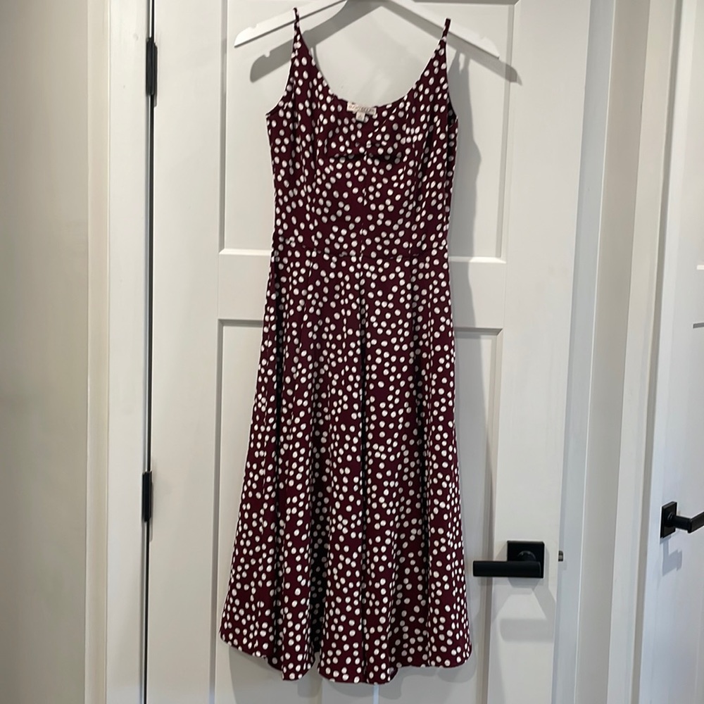 Polka dot midi dress
